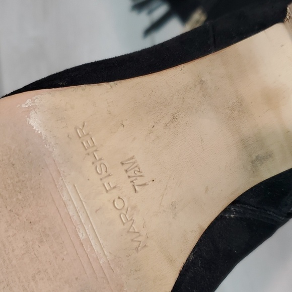 Marc Fisher Women Kadey Ankle Tassel Heels Boots shoes sz 7.5M - Picture 13 of 14